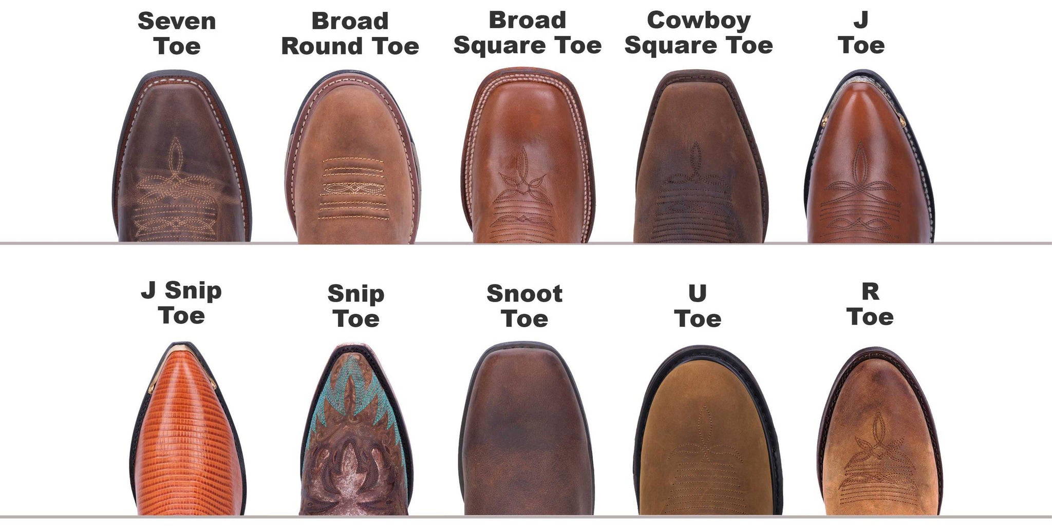 Cowboy Boot Toe Styles Jack’s Western and Outdoor Wear