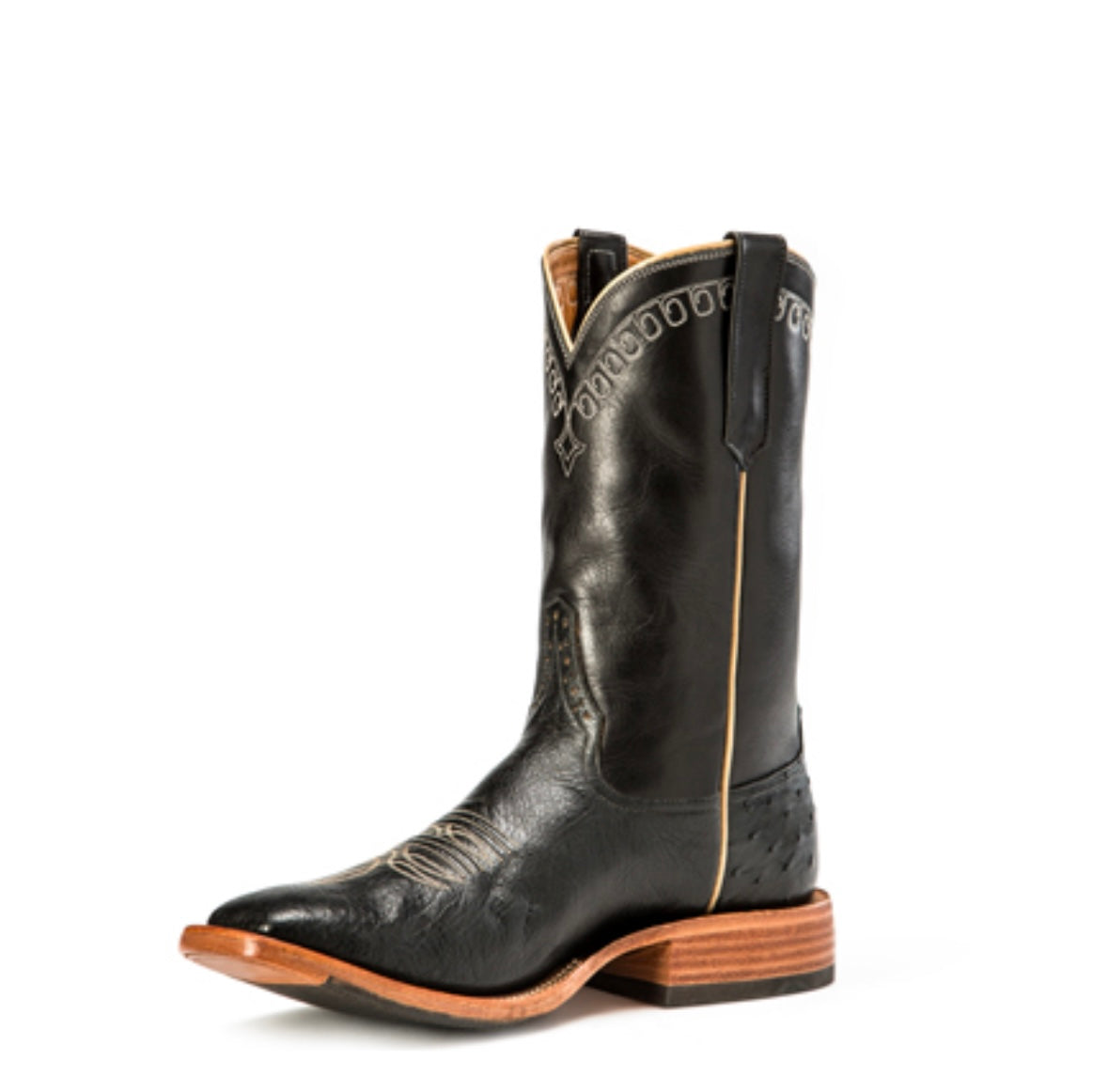 Rios of Mercedes Black Smooth Ostrich Boots– Jack's Western and