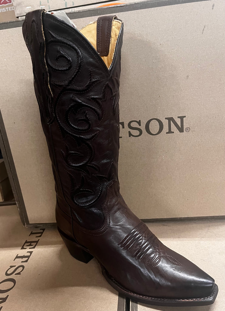 Stetson Callie Boots Handcrafted Chocolate Womens Jack s Western and Outdoor Wear