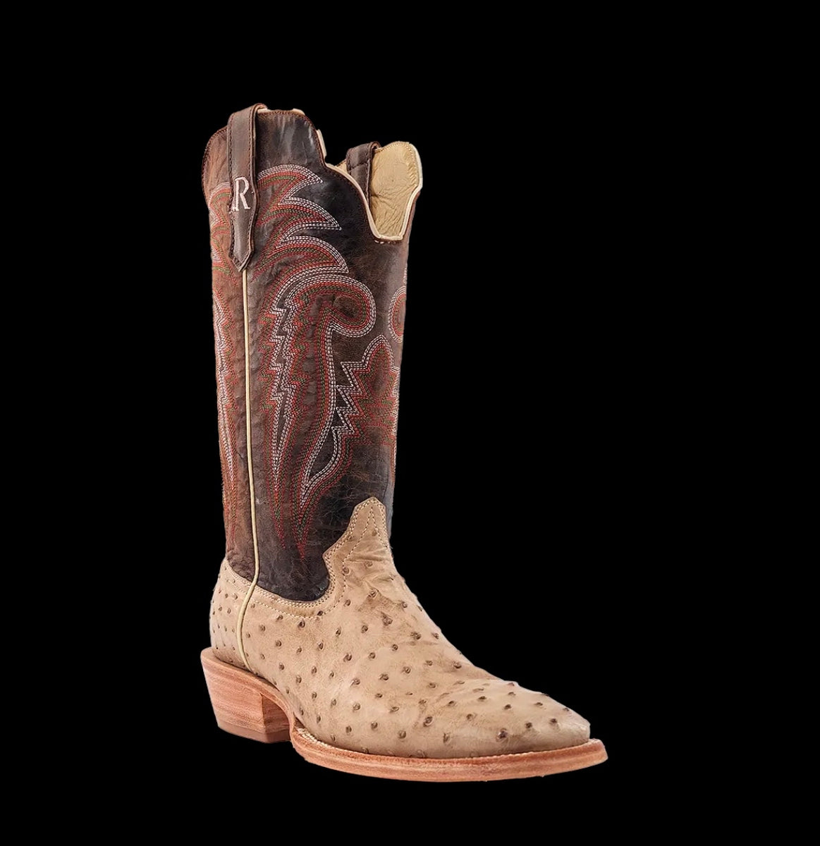 R. Watson RW4515 Sand Bruciato Full Quill Ostrich Boot– Jack's